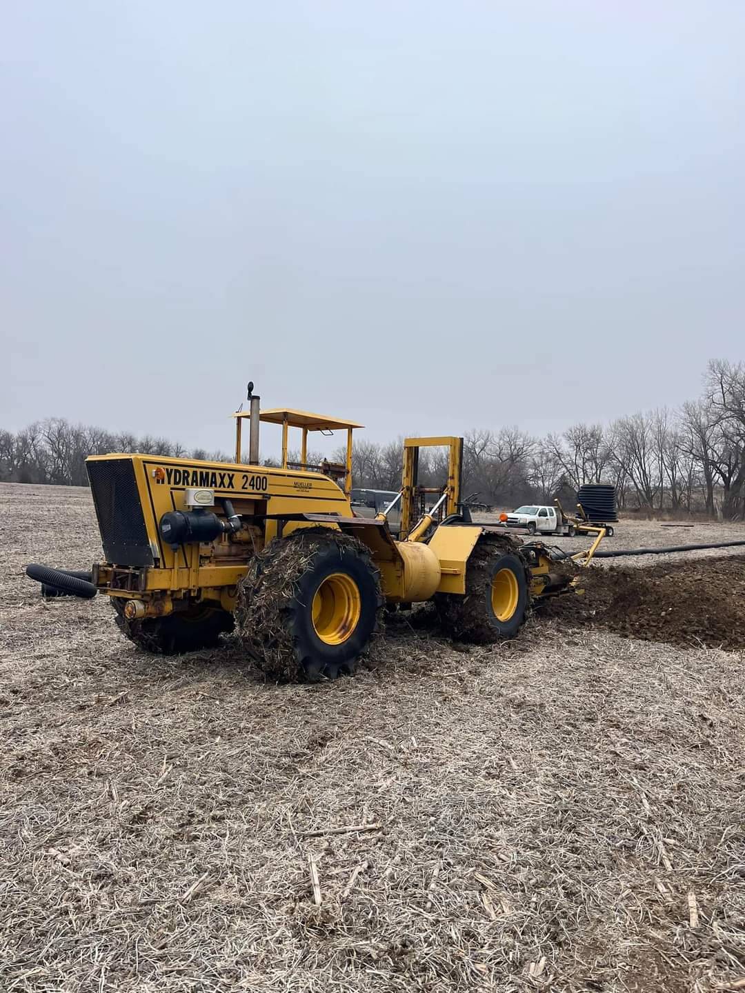 Mueller Trenching tiling machine.